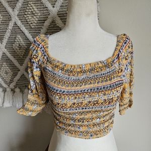 Nwt floral crop top